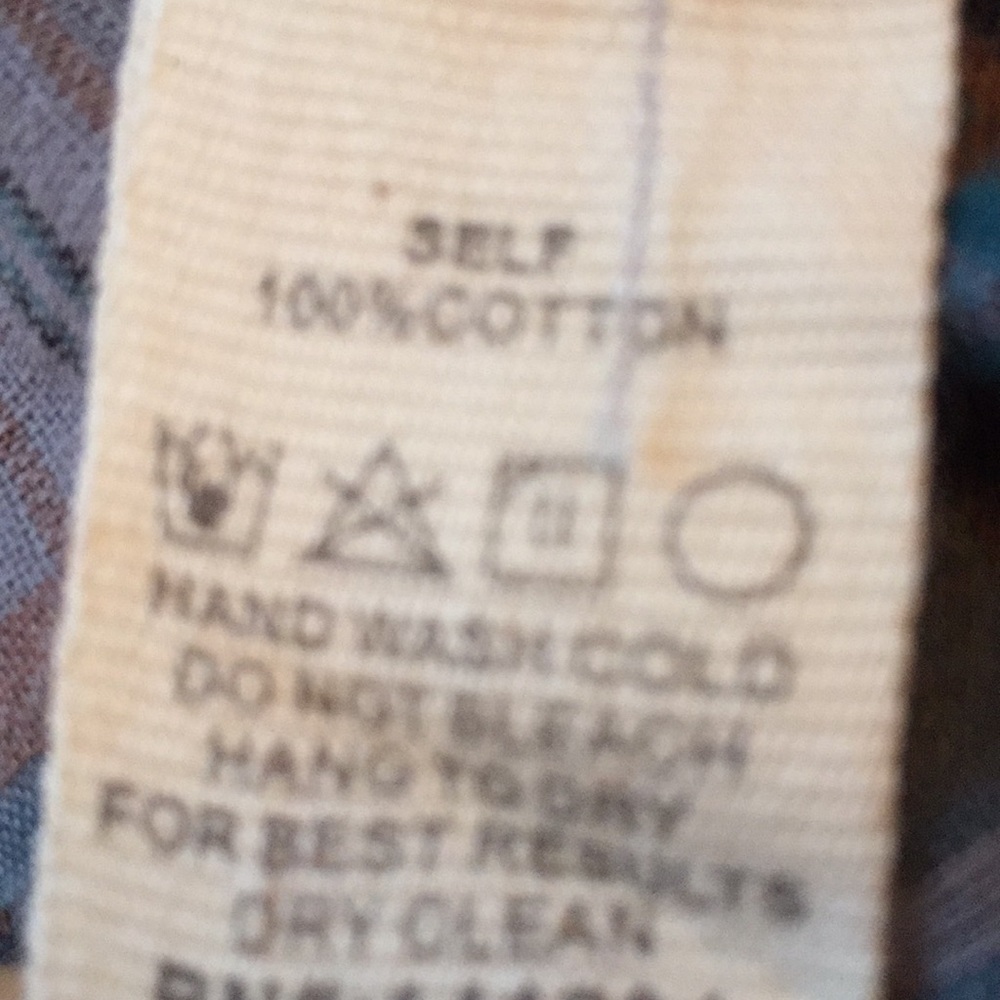 Hem & Thread Checkered Button-Down/Ruffle Hem/Slit - image 7